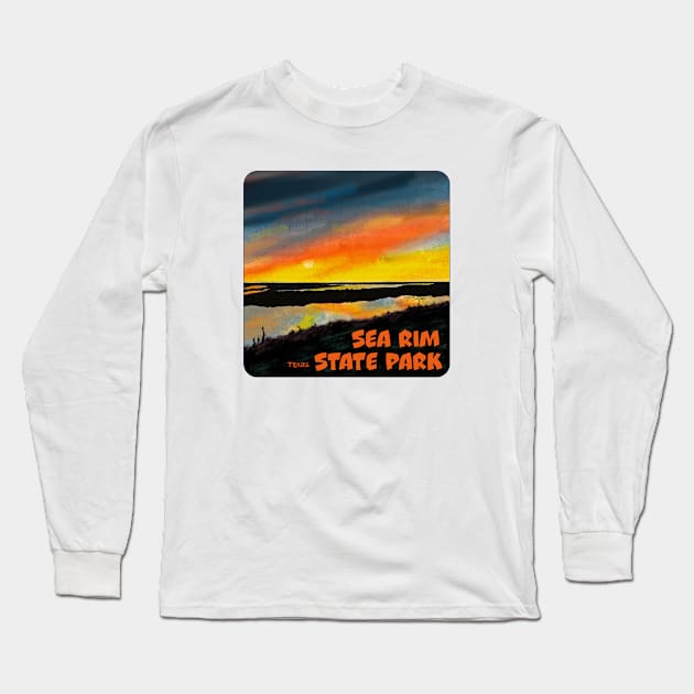 Sea Rim State Park, Texas Long Sleeve T-Shirt by MMcBuck